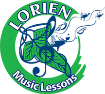 A logo of lorien music lessons